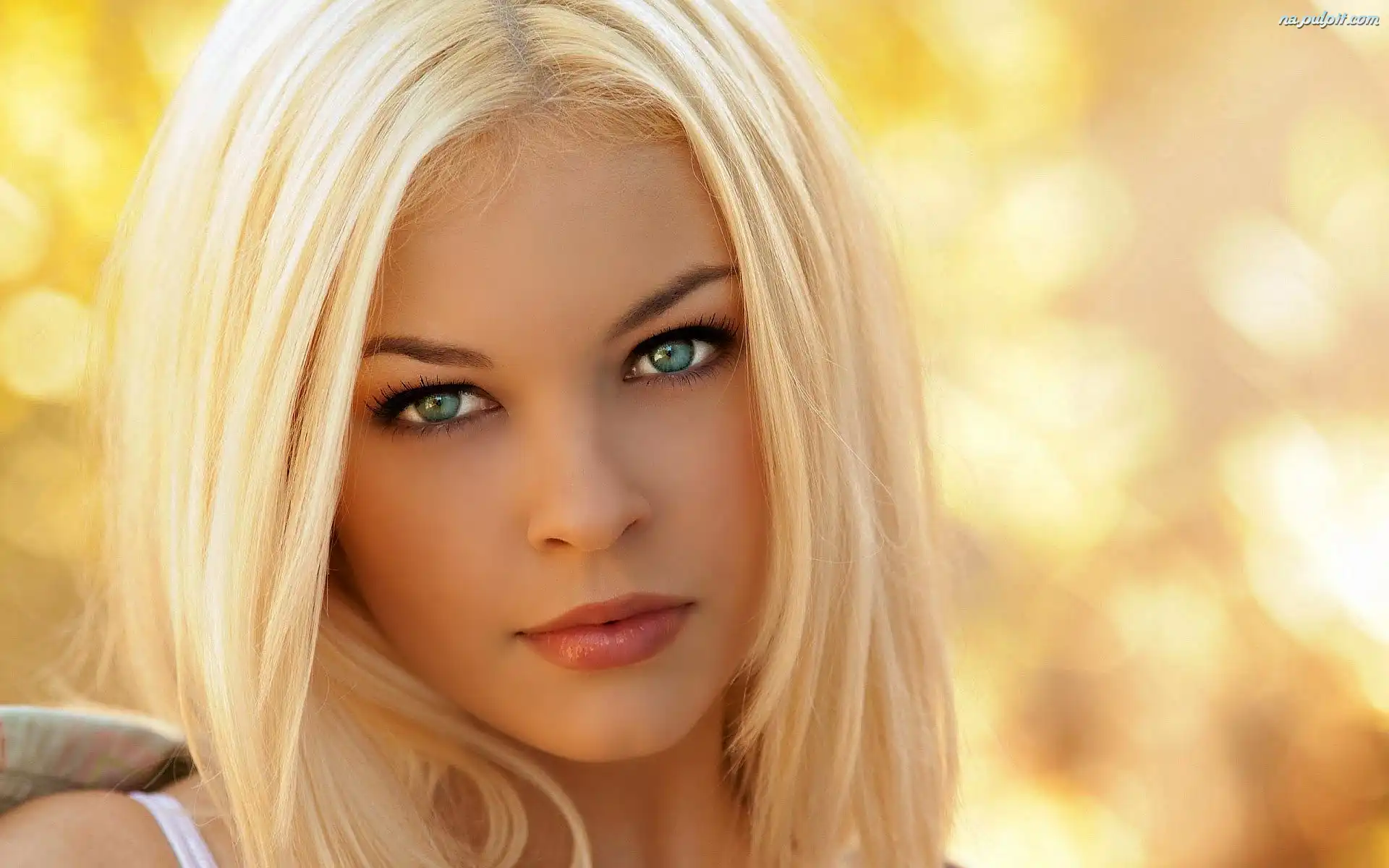 Oczy, Blondynka, Kobieta, Niebieskie